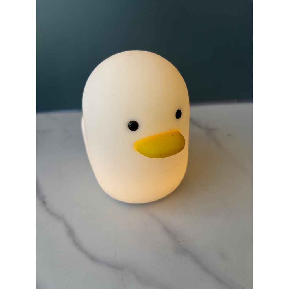 Silicone Duck LED Night Light Rechargeable USB Soft Squishy Lamp